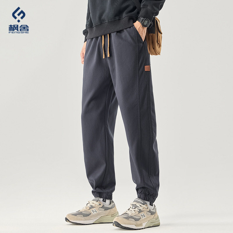 男装 /2026秋季新款美式复古束脚裤仿牛新面料休闲男裤长裤