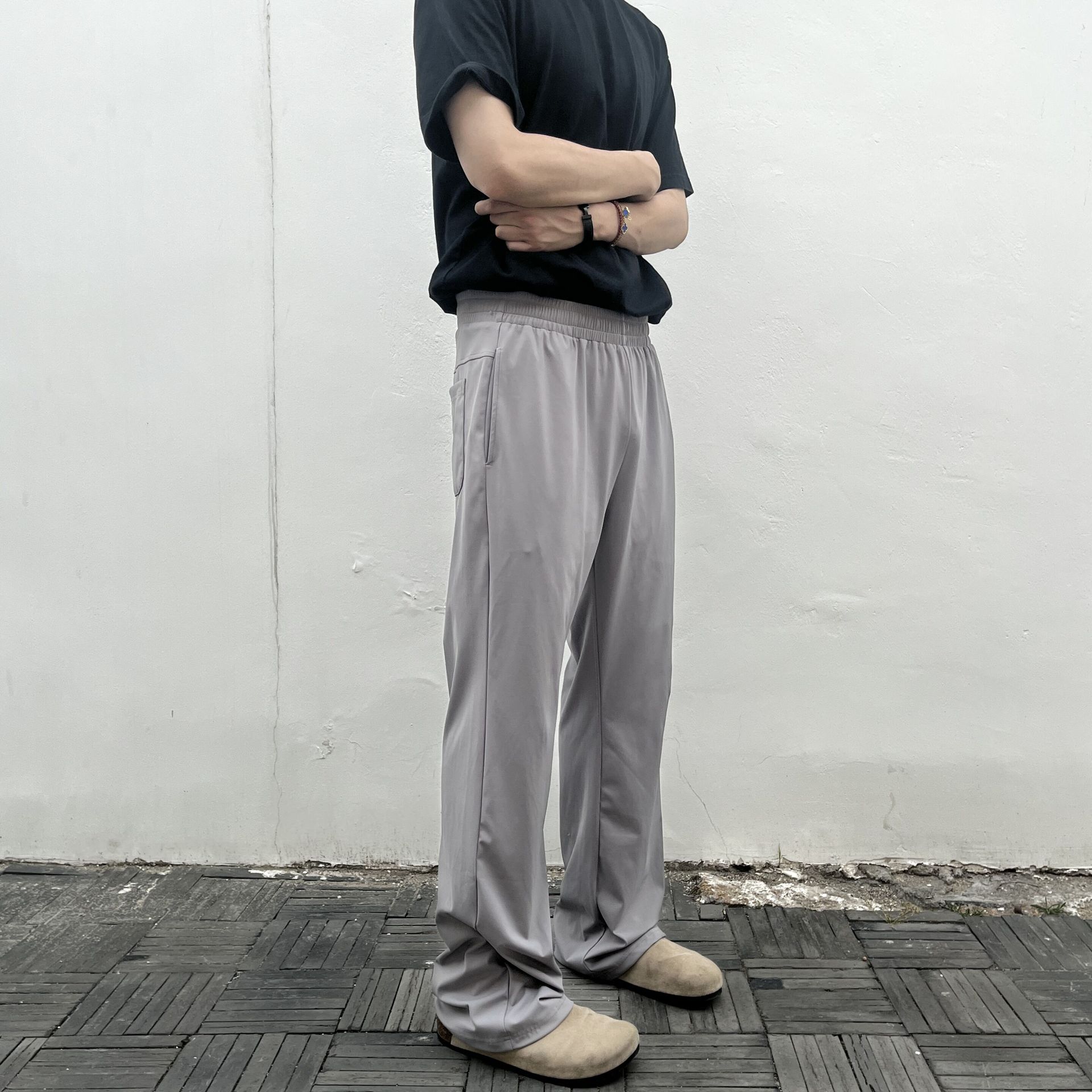 lulu同款直筒速干运动休闲长裤