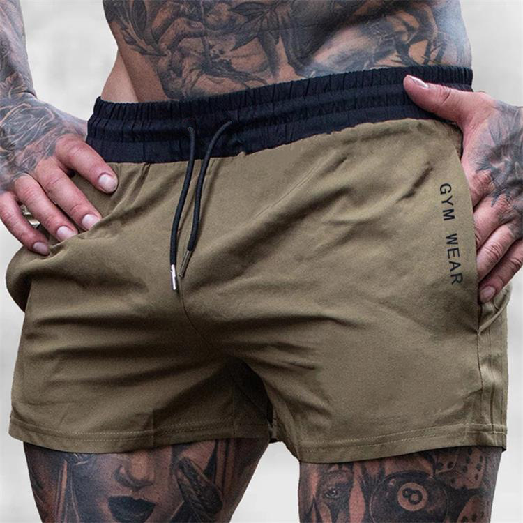 肌肉健身兄弟跑步速干透气三分裤