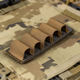 战术抛壳收纳板套散弹包子弹袋5发12口径装备弹力固定molle挂载