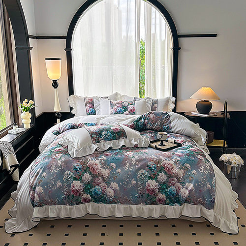 法式轻奢荷叶边四件套