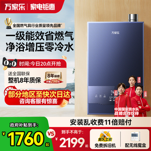 萬(wàn)家樂(lè)節(jié)能王1級(jí)能效靜音零冷水燃?xì)鉄崴骷矣煤銣靥烊粴?6升RL7