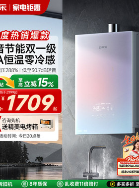 万家乐安睡洗燃气热水器一级节能静音恒温天然气R9/RG1可选零冷水