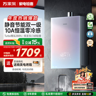万家乐安睡洗燃气热水器一级节能静音恒温天然气R9 RG1可选零冷水