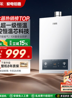 万家乐恒温王燃气热水器天然气煤气液化气13L16升家用洗澡一级P3