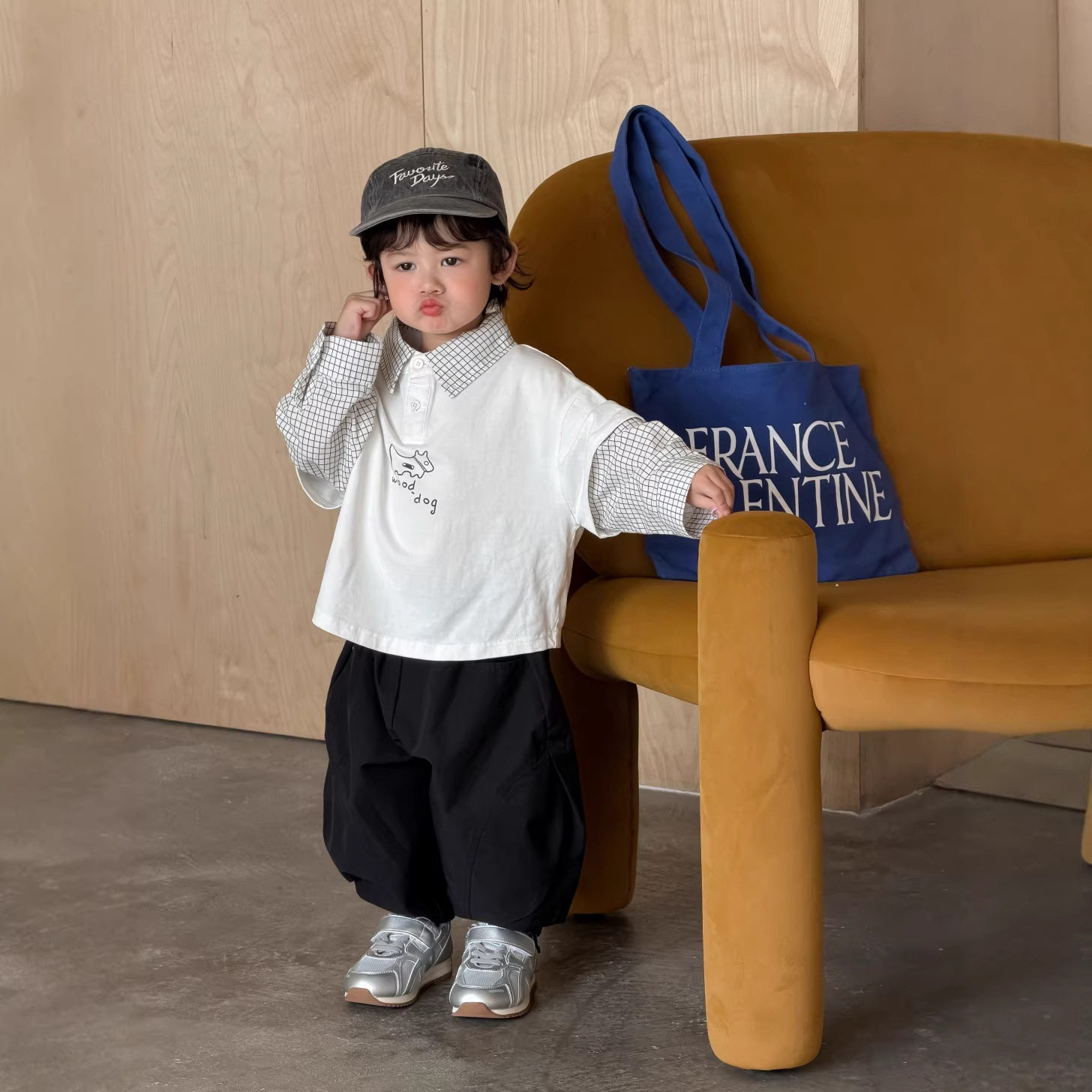 儿童衣服韩版春装宝宝春装2026童装男童假两件卫衣休闲裤套装春