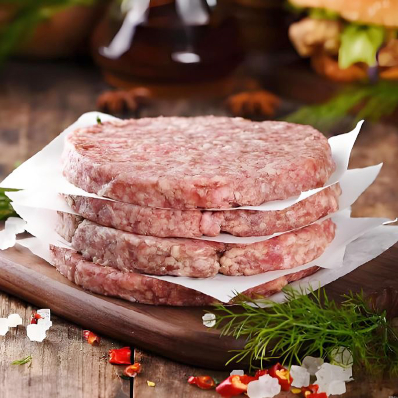 汉堡牛肉饼1包40片牛肉堡汉堡王肉饼早餐肉饼馅饼油炸冷冻半成品