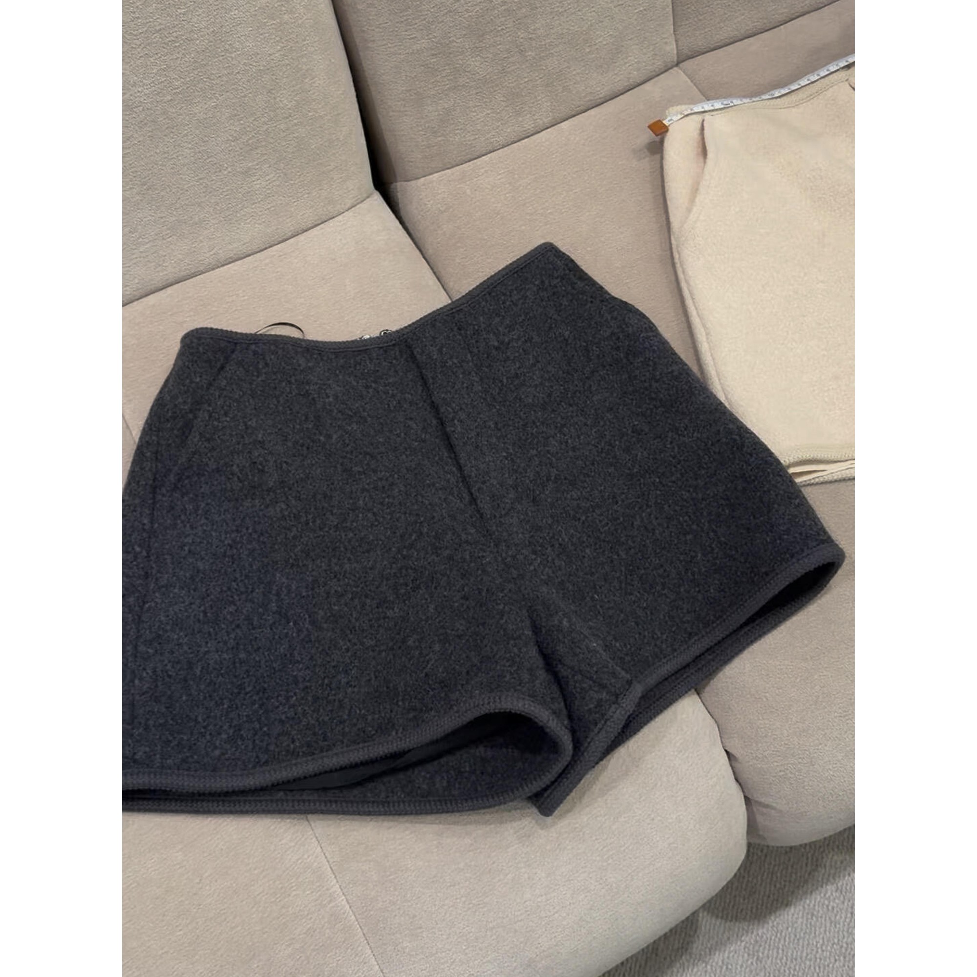 高腰显瘦百搭毛呢阔腿靴裤