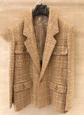 Kalman 孤品!英伦名媛风~~气质外套小香宽松西装上衣S9761