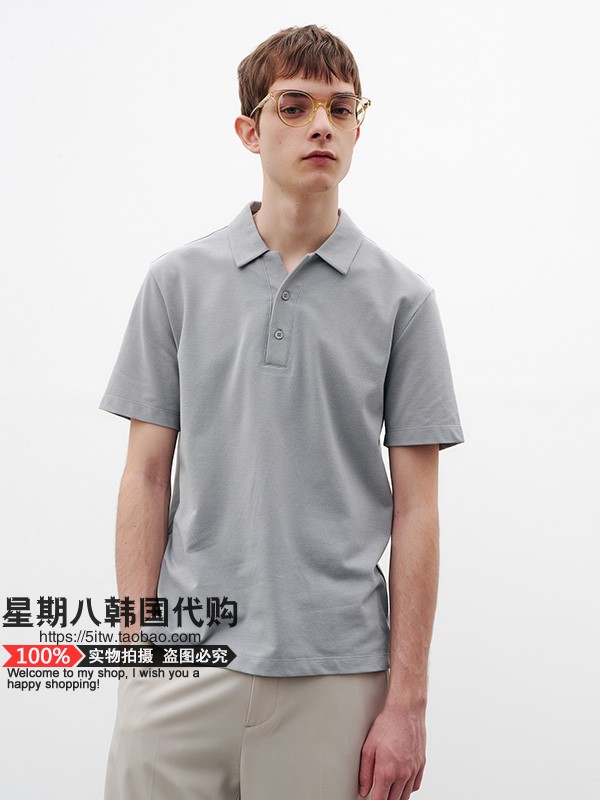 包直邮韩国代购 Mind Bridge 男士商务休闲短袖POLO衫T恤MWTS3127