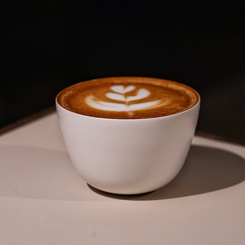 叶子手作花见杯哑光拉花杯手握杯