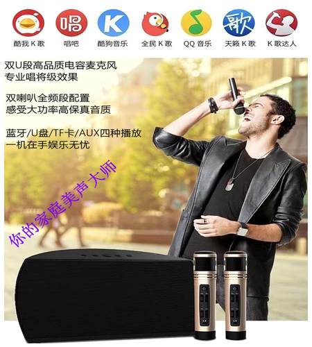 美声专业电容麦大功率蓝牙音箱