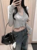 简约百搭纯色小衫 现货 长袖 休闲开衫 外搭 51STUDIO自制短款