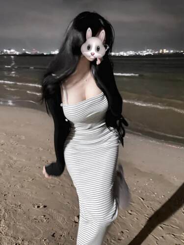 51STUDIO自制 ins热门推荐GW002 女人味显身材经典条纹吊带连衣裙