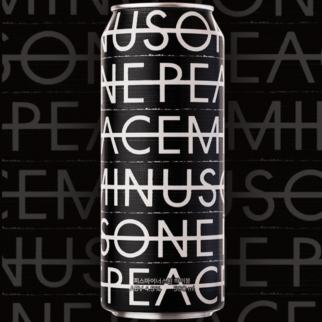 韩国直发GD权志龙PEACEMINUSONE柠檬气泡HIGHBALL酒500ML