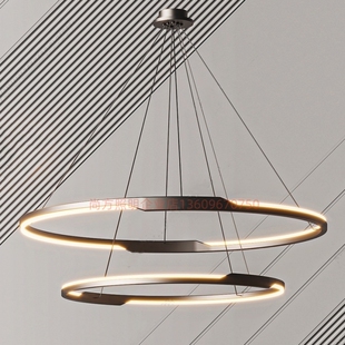 2023现代轻奢北欧吊灯客厅餐厅卧室书房简约时尚设计师样板间展厅