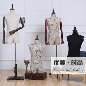 男模特道具男半身橱窗展示台模商务西服假模男装模特架男模特假人