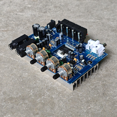 CD7379直流12V功放板+5532前级放大2*39W功率超TDA7377插话筒DIY