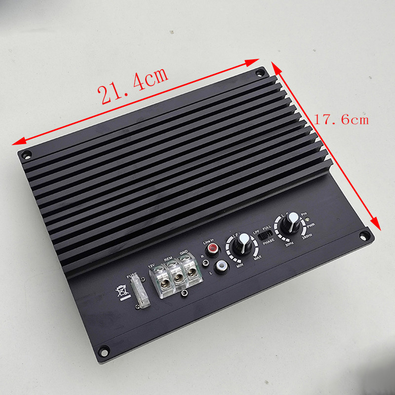 12寸进口对管12V车载低音炮功放板大功率350W汽车低音炮功放