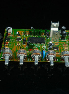 经典OK板M65831AP+4558D OK前級板/话筒放大音调板/卡拉OK前级板