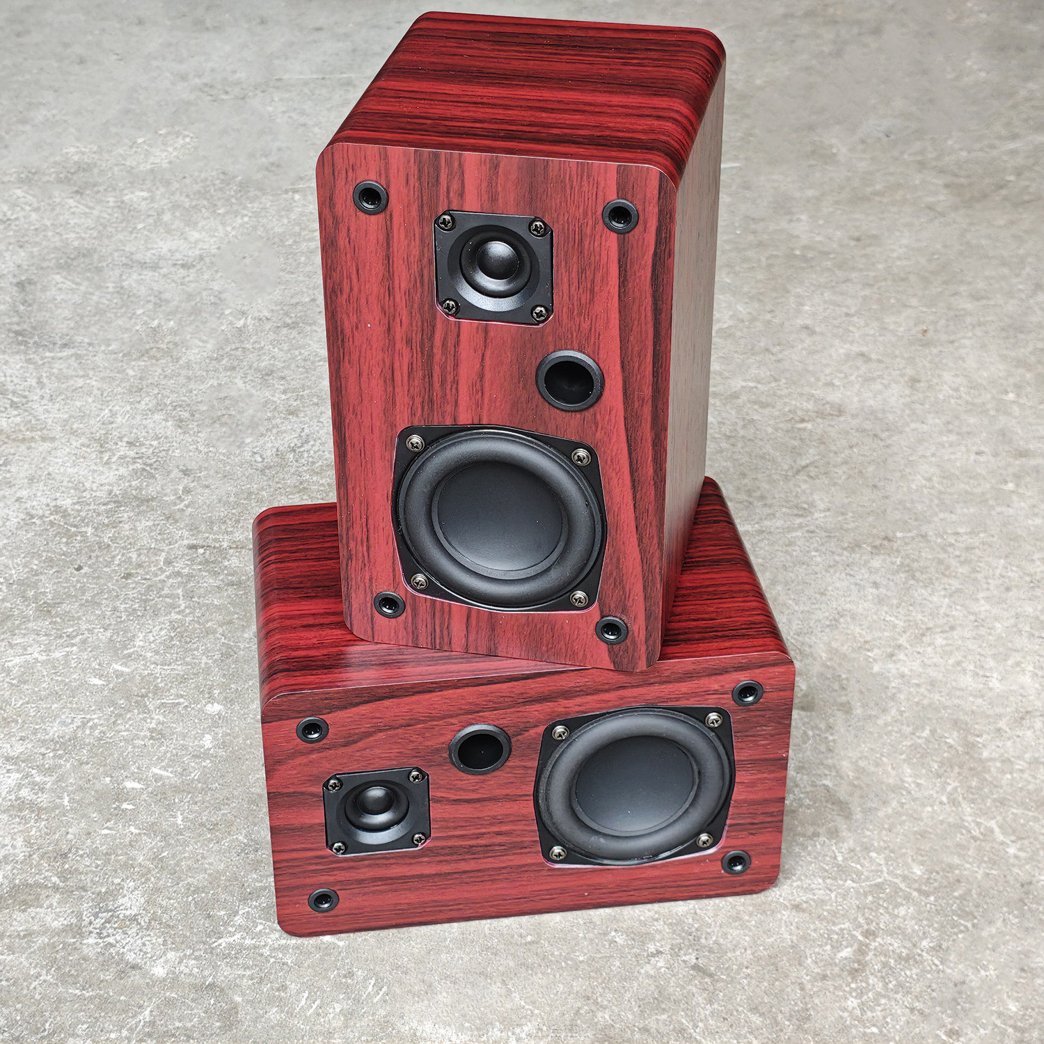 3寸重低音喇叭音箱长冲程三寸中低音喇叭发高保真DIY小钢炮卫星箱