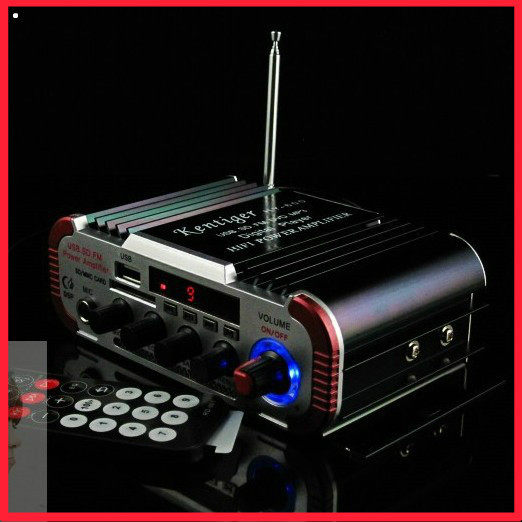 12V蓝牙卡拉OK混响大功率功放机功放可插麦克风/话筒 读卡USB/SD