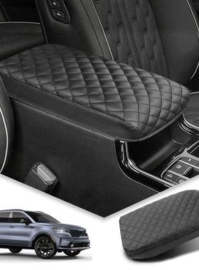 适用汽车起亚索兰托kia-sorento2021--2023皮革扶手箱垫中央扶手
