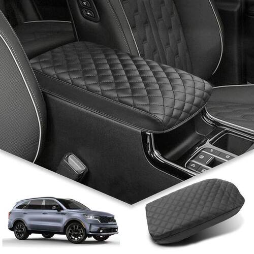 适用汽车起亚索兰托kia-sorento2021--2023皮革扶手箱垫中央扶手