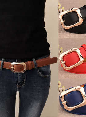 2026新款女士真皮皮带配牛仔裤时尚百搭纯牛皮腰带装饰韩版裤带