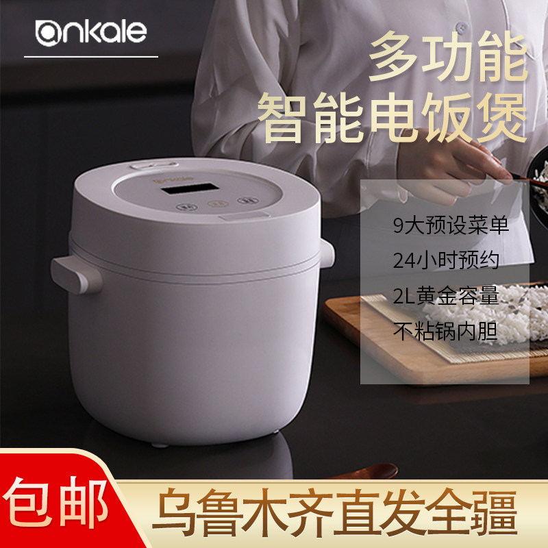 ankale小电饭煲2人3人家用多功能2L升智能煮饭迷你电饭锅新疆包邮