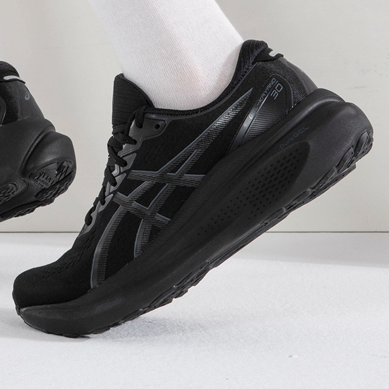 asics亚瑟士男鞋运动鞋黑武士跑鞋轻便减震跑步鞋子1011b548-001