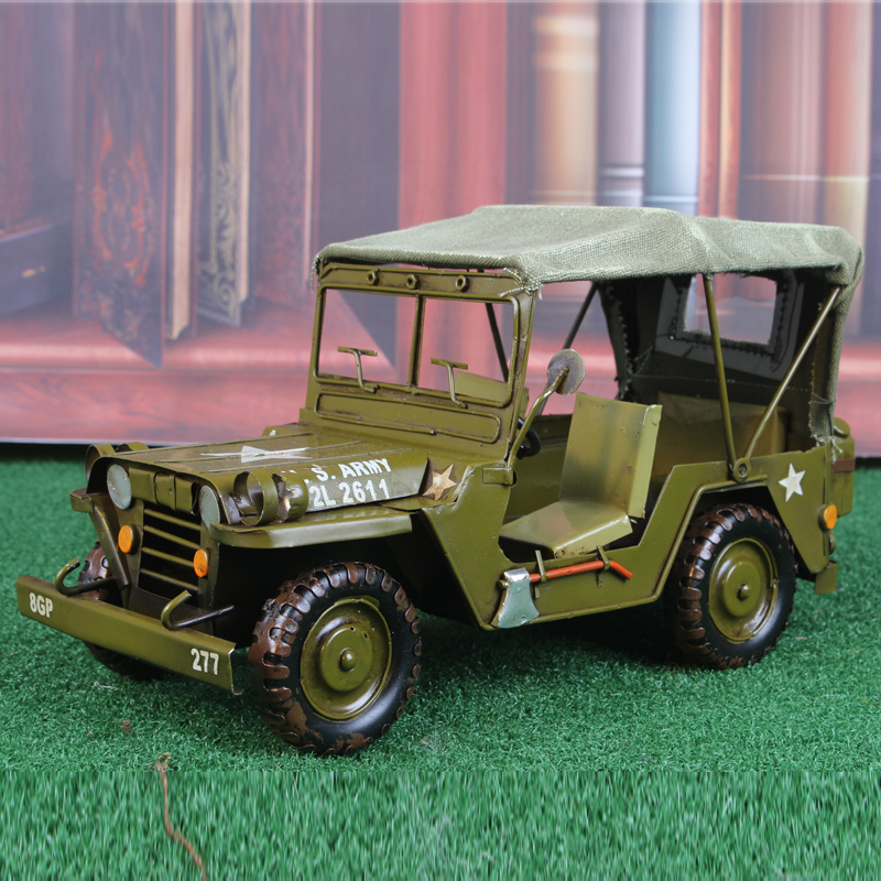 复古汽车模型玄关装饰品家居摆设