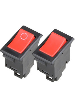 140-1汽车货车12V24V改装电源开关雾灯警报喇叭备用翘板开关按钮