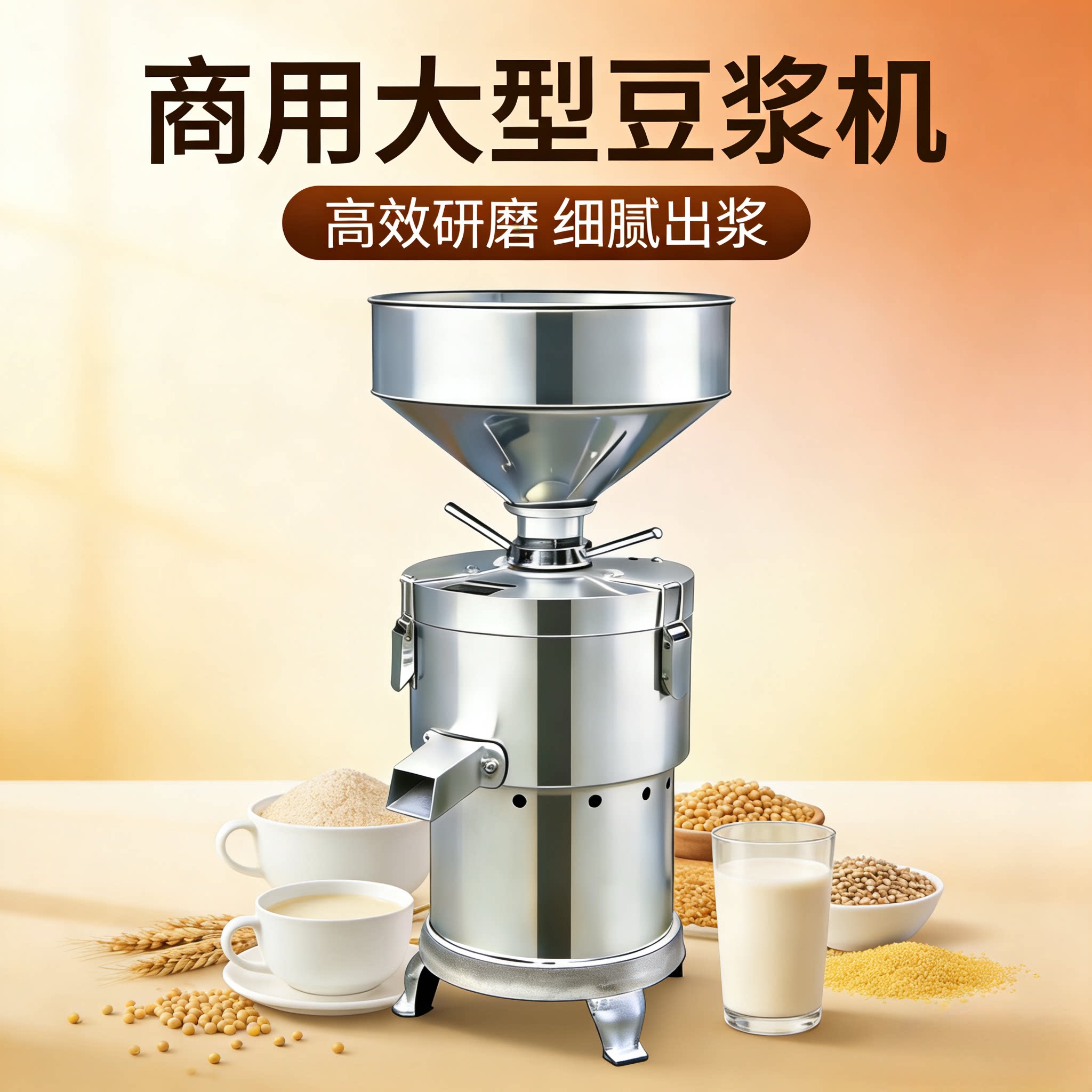 150型豆浆机商用大容量渣浆分离早餐店全自动豆腐脑磨浆机打浆机