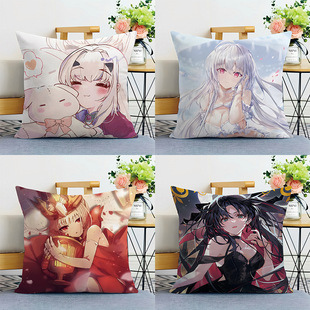 saber远坂凛尼禄黑贞德梅林抱枕fate学生午休趴睡枕靠垫枕二次元