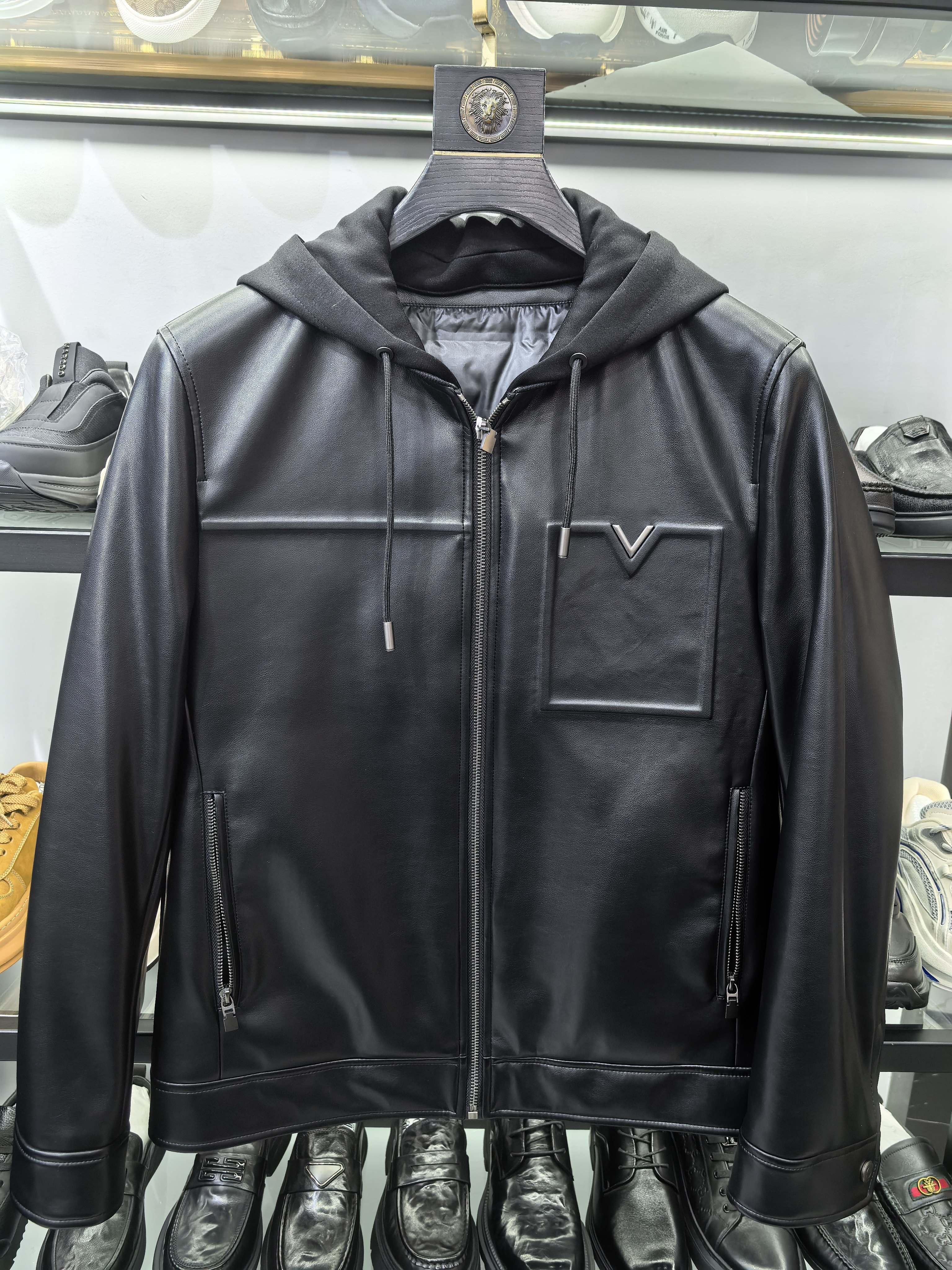 2026新款冬装男士可脱卸帽羽绒服鹅绒服外套羽绒服男皮衣