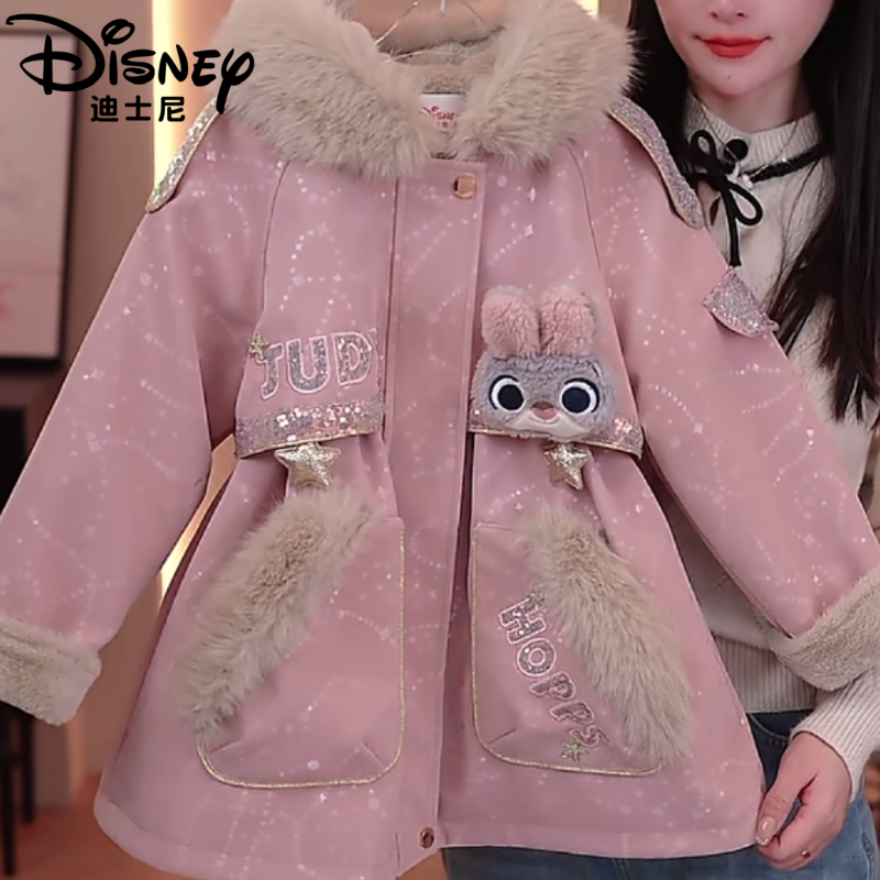 Disney迪士尼女童外套加绒加厚冬季新款免洗派克服外套年服拜年,童装/婴儿装/亲子装,普通外套,淘宝优惠券,粉丝福利购,淘宝优惠卷