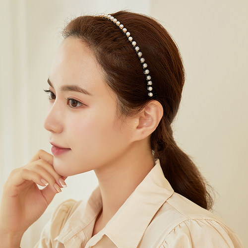 奇美拉网红新款法式珍珠发箍