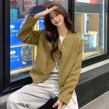 现货秋装格子短外套057-5866-P135K198，女装短外套，唯尔萱