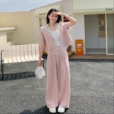 新款夏装粉色蕾丝两件套装9122p170k248，女装套装/套裙，2B080