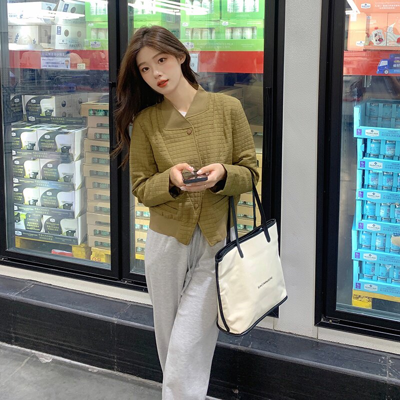 秋装格子短外套057-5866-P135K198,女装短外套,2B080