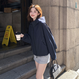 新款藏青色外套057-9158p165k248，女装短外套，唯尔萱