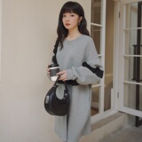 现货秋装新款黑色花边卫衣057-5837-P105K158，女装连衣裙，唯尔萱