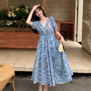 新款 夏装碎花连衣裙 9153p135k198图片