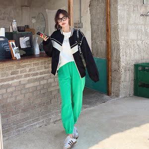 秋装 黑色外套棒球服 057-5803-P130K188图片