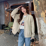 现货秋装长袖短外套百搭棒球服上衣057-8818-P125k188，商品下架区，唯尔萱