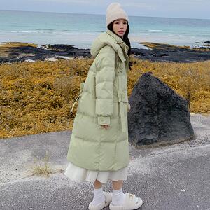 新款 2026年冬季豆绿色羽绒服 90绒 8777-P325控488图片