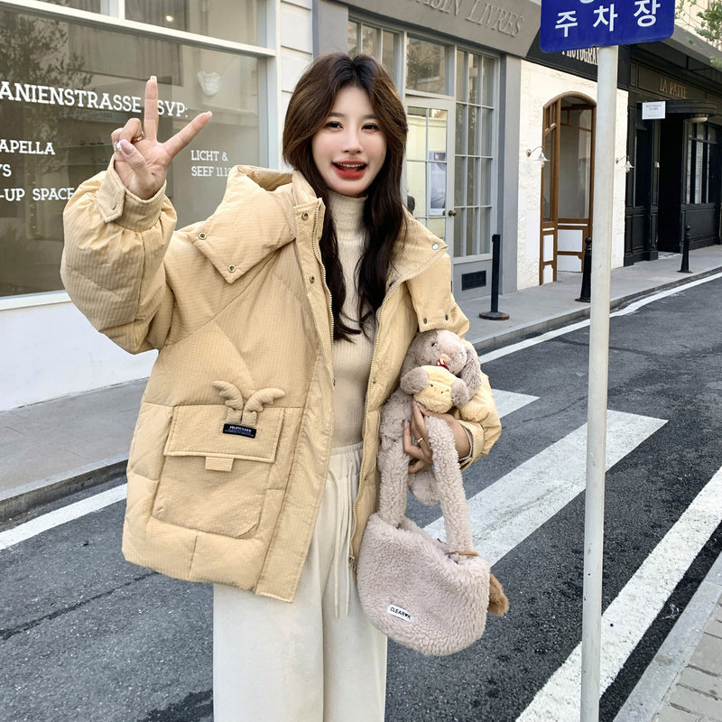 新款 新标90绒鹿角短款羽绒服 9212p290k458图片