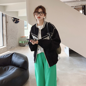 秋装 黑色外套棒球服 057-5803-P130K188图片