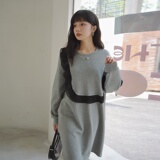 现货秋装新款黑色花边卫衣057-5837-P105K158，女装连衣裙，唯尔萱